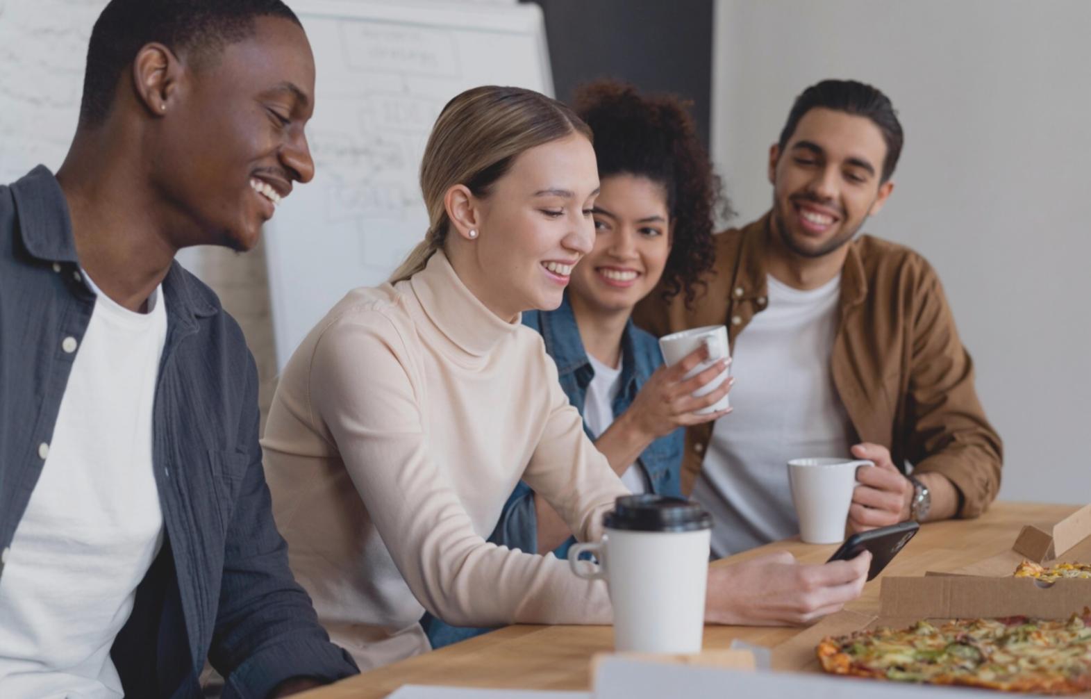 Financial planning workspace with charts and data analysis